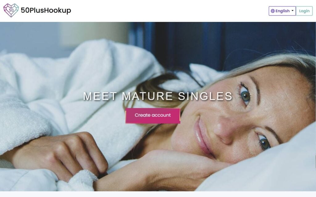 Review 50PlusHookup.com landing page