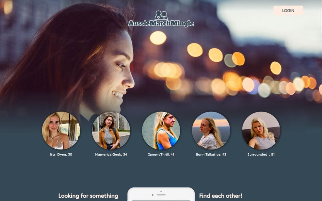 Review AussieMatchMingle.com landing page