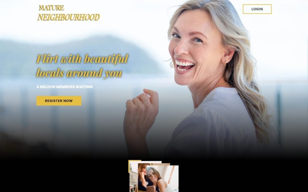 Review MatureNeighbourhood.com landing page