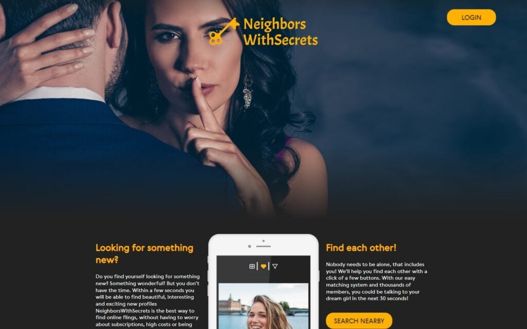 Review NeighborsWithSecrets.com landing page