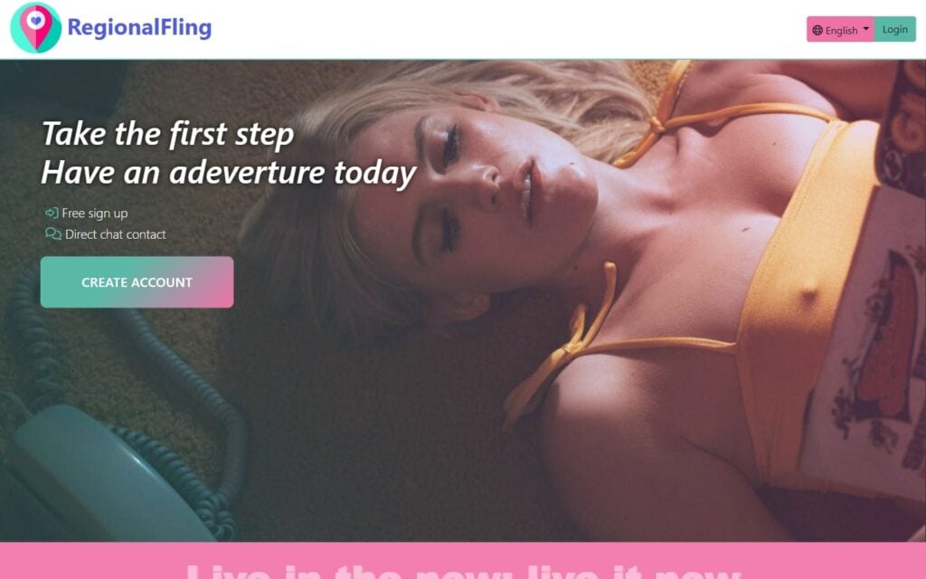 Review RegionalFling.com landing page