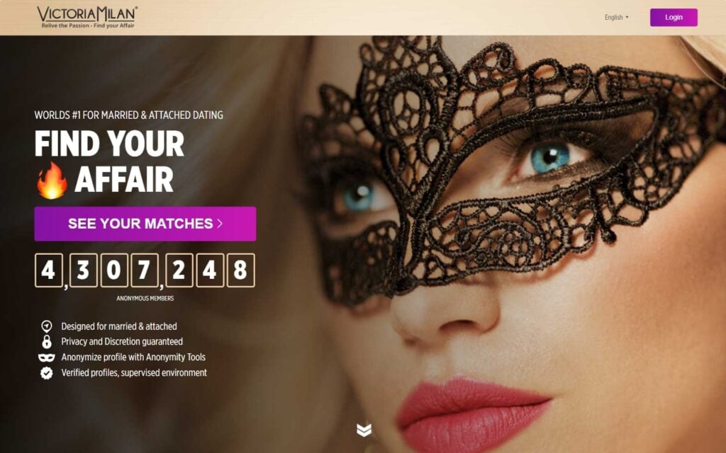 Review VictoriaMilan.com landing page