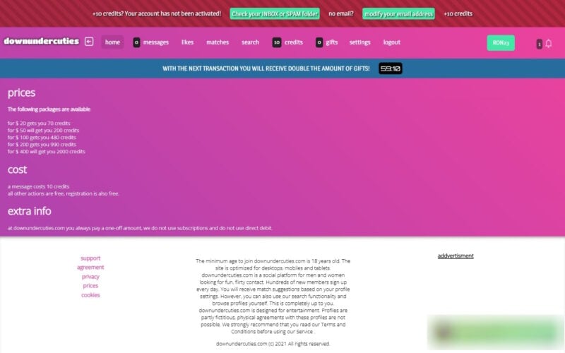 Review DownUnderCuties.com cost