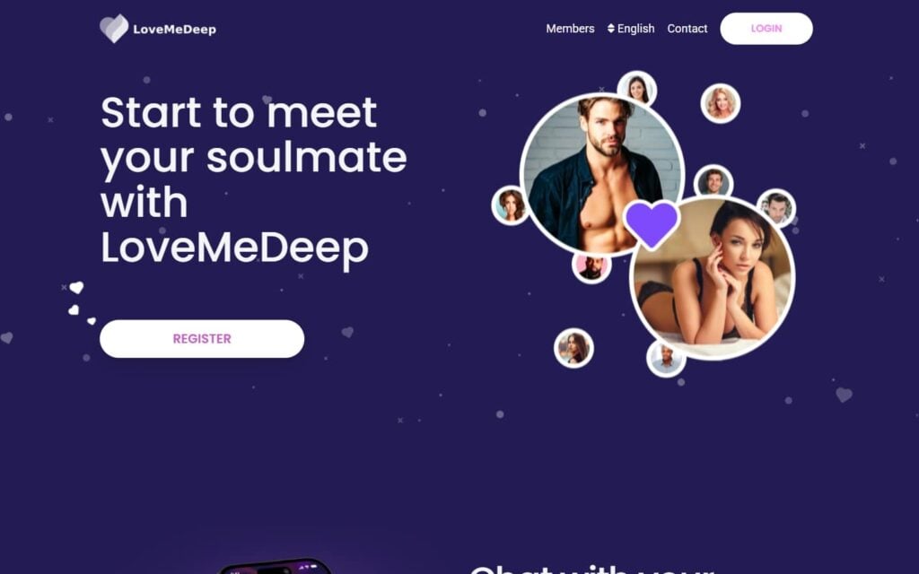Review LoveMeDeep.com landing page
