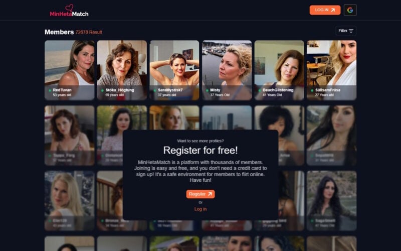 Review MinHetaMatch.com landing page