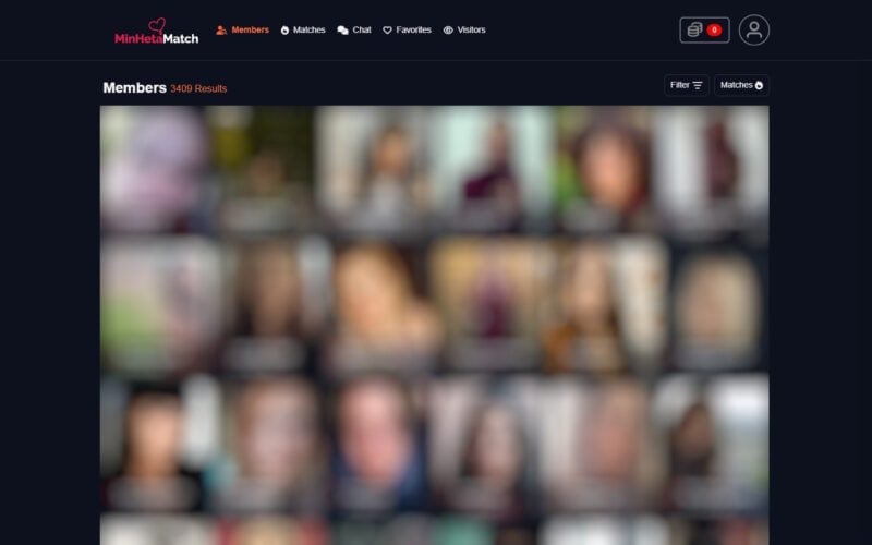 Review MinHetaMatch.com member area