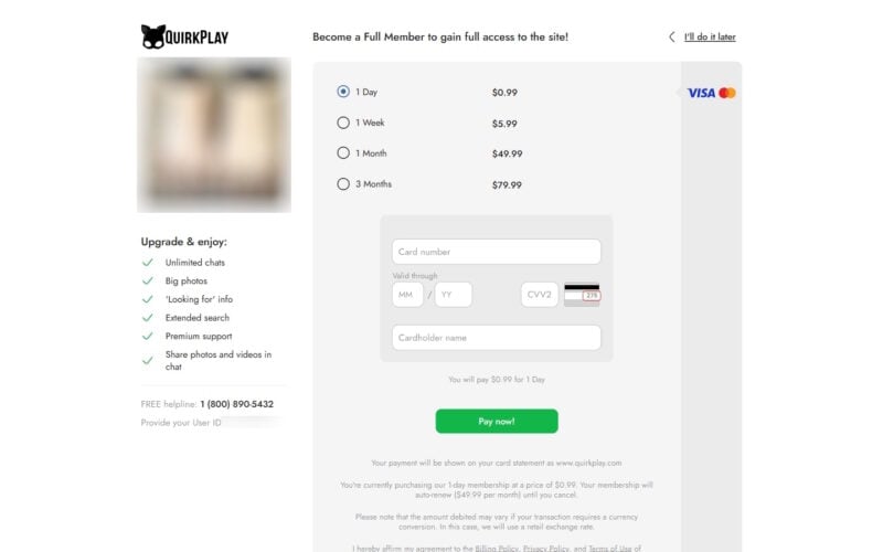 Review QuirkPlay.com costs