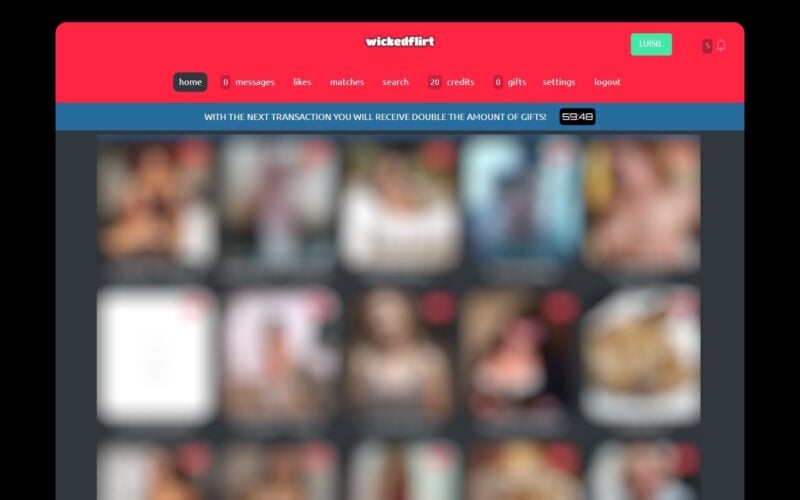 Review WickedFlirt.com member area