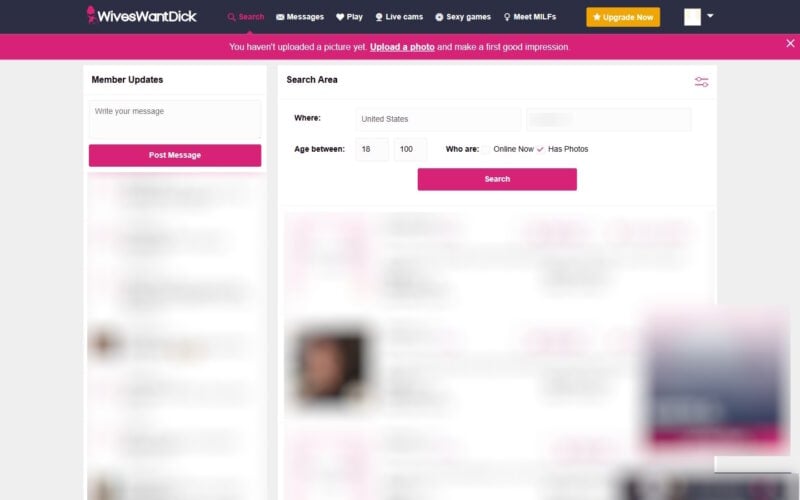 Review WivesWantDick.com member area