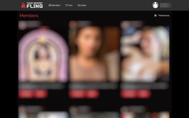 Review YourNearbyFling.com member area