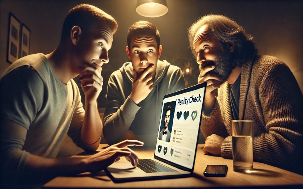 The reality check in online dating