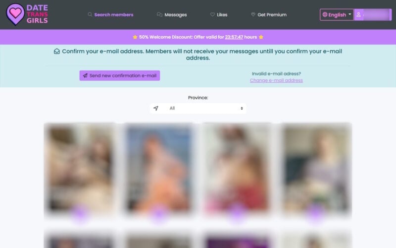 Review DateTransGirls.com member area