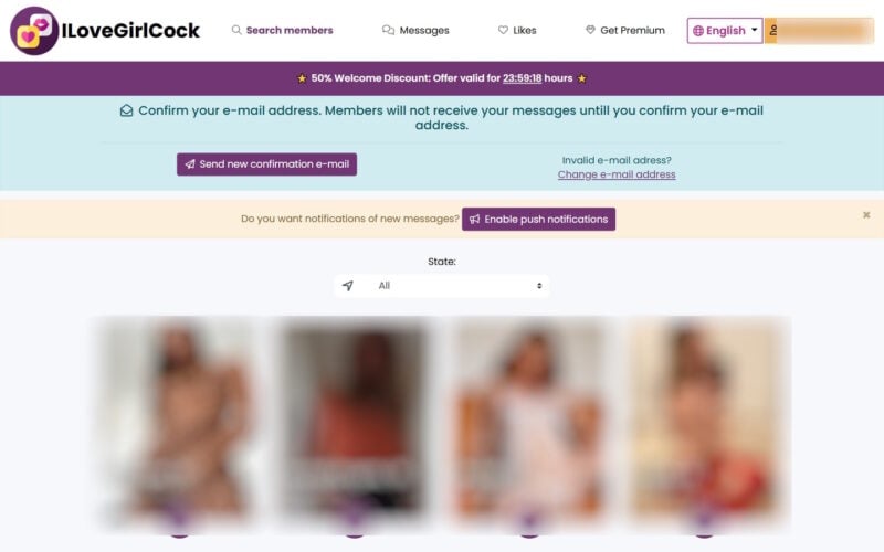 Review ILoveGirlCock.com member area
