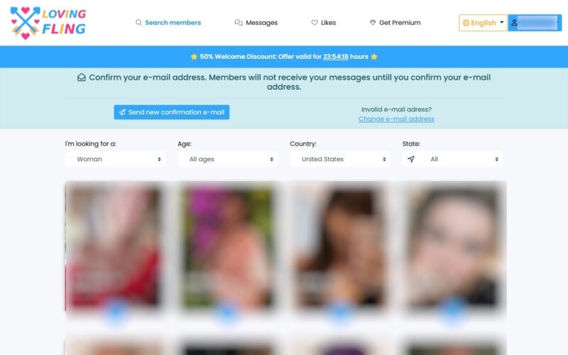 Review LovingFling.com member area