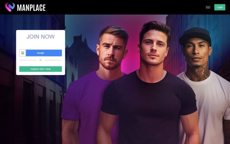 Review ManPlace.com landing page
