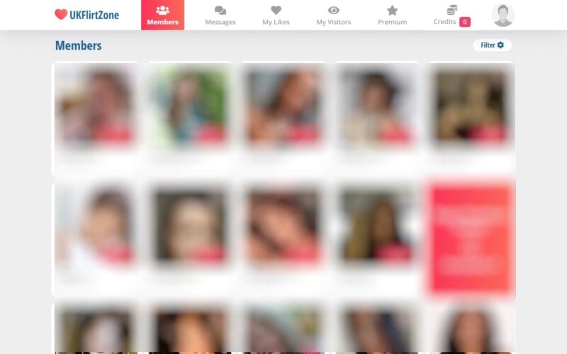 Review UKFlirtZone.com member area