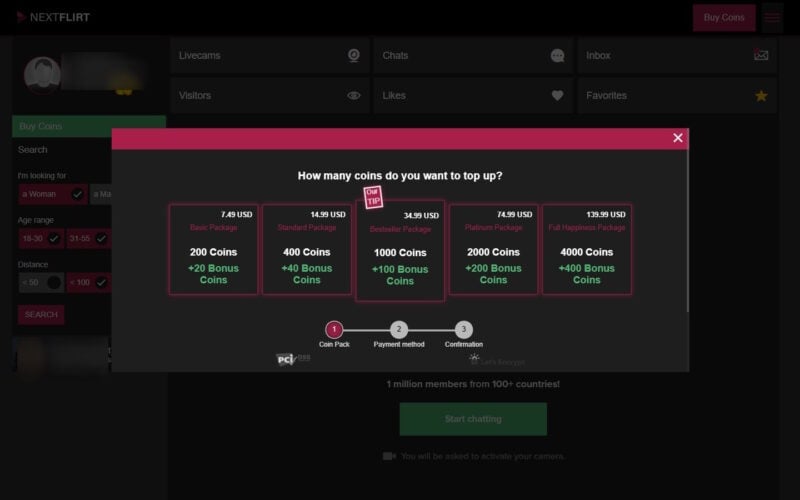 Review NextFlirt.com costs