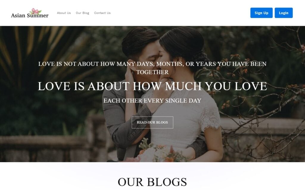 Review Asian-summer.com landing page