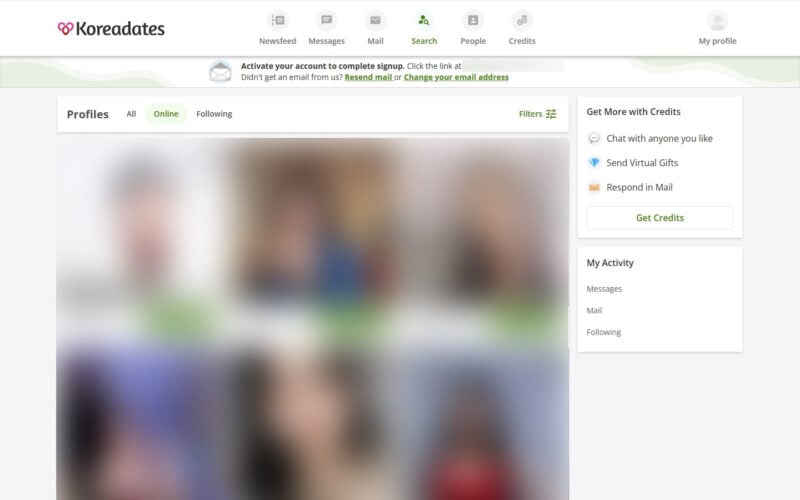 Review KoreaDates.com member area