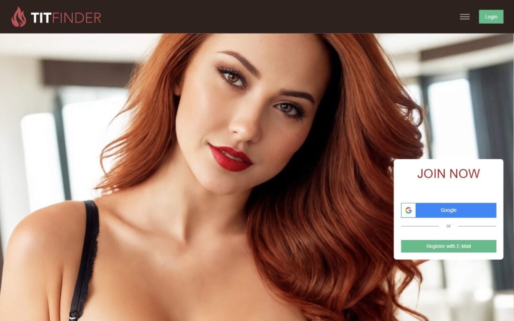 Review TitFinder.com landing page