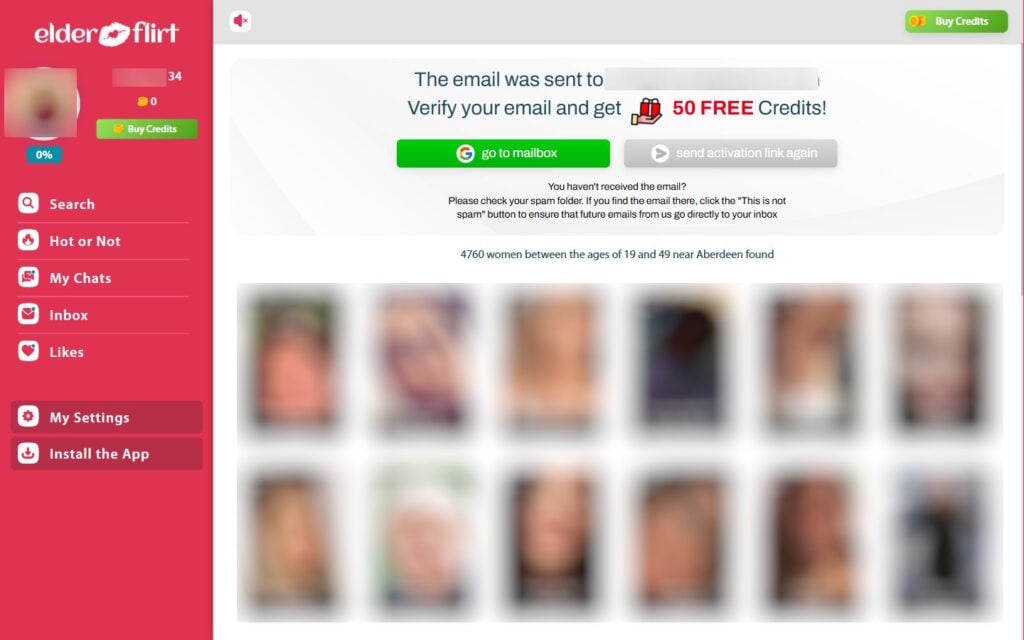 Review ElderFlirt.com registration