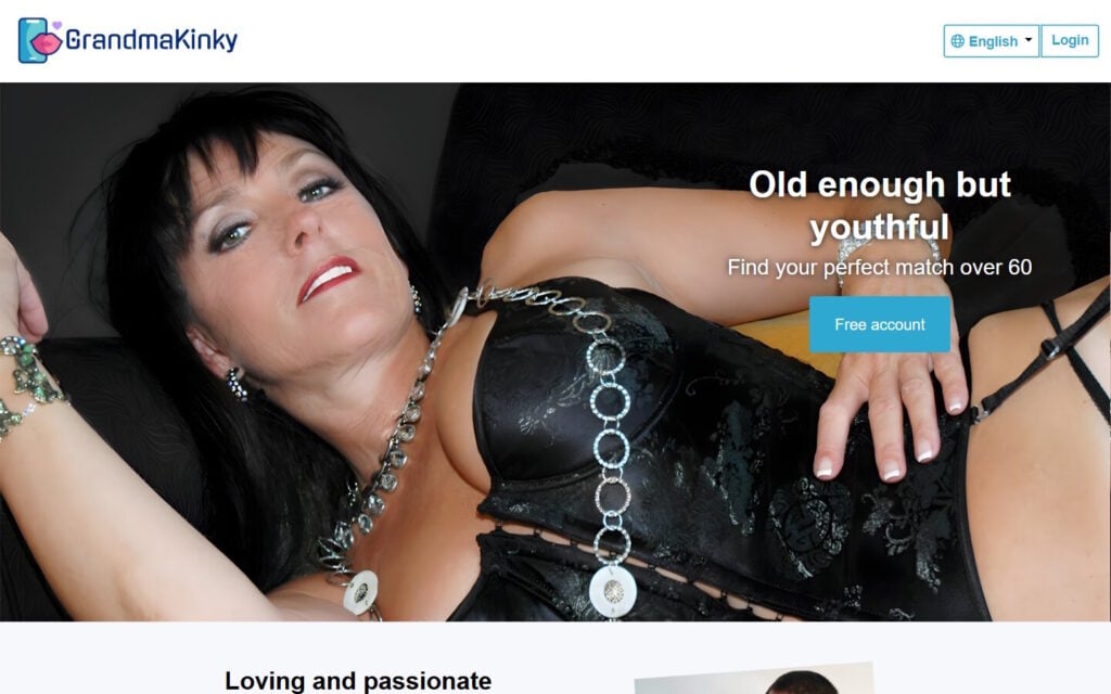 Review GrandmaKinky.com landing page
