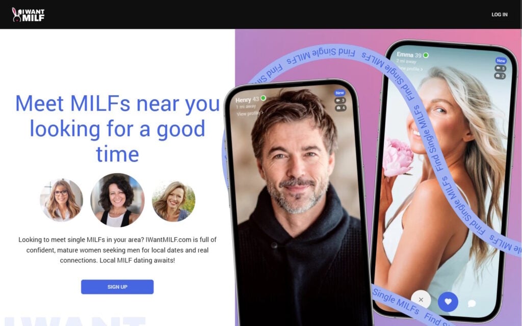 Review IWantMilf.com landing page