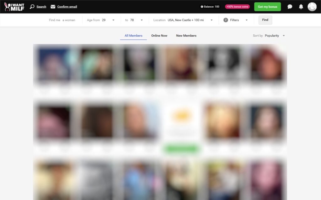 Review IWantMilf.com member area