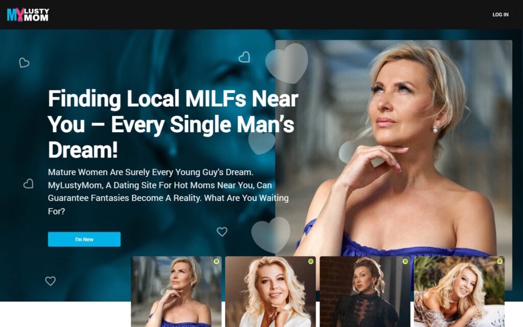 Review MyLustyMom.com landing page