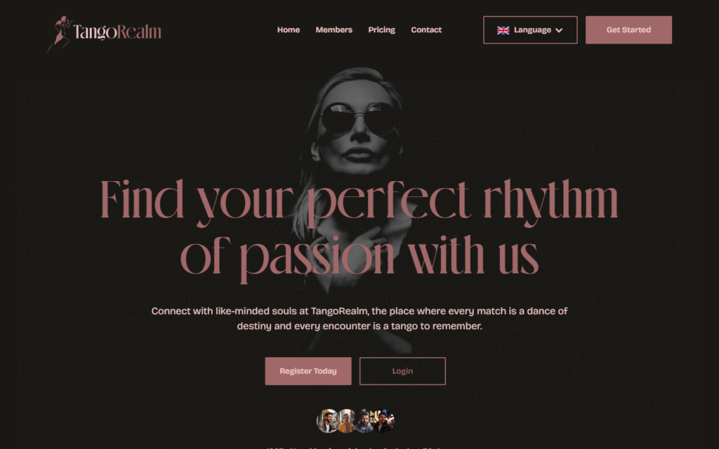 Review TangoRealm.com landing page