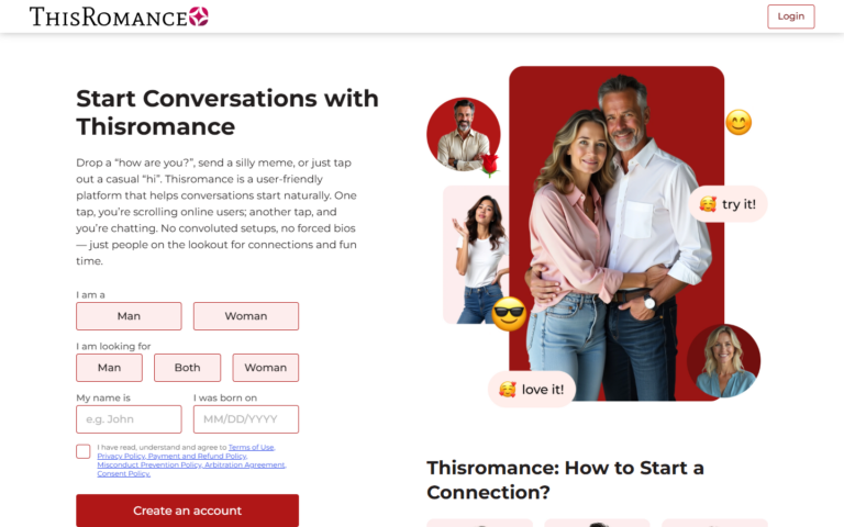 Review ThisRomance.com landing page
