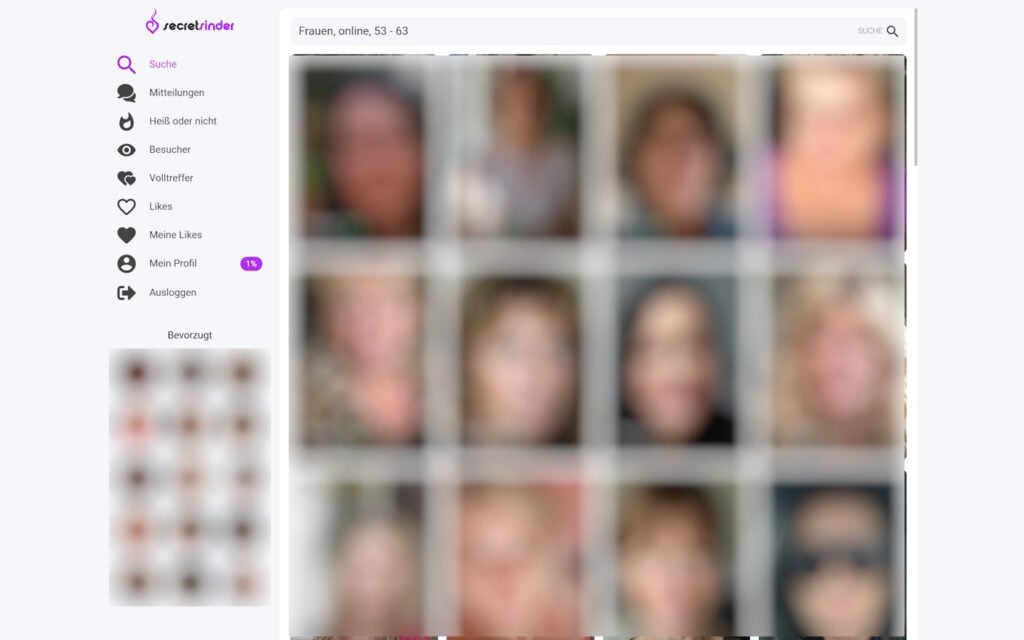 Secretsinder.com Mitgliederbereich