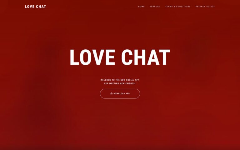 LoveChat-App.com Startseite