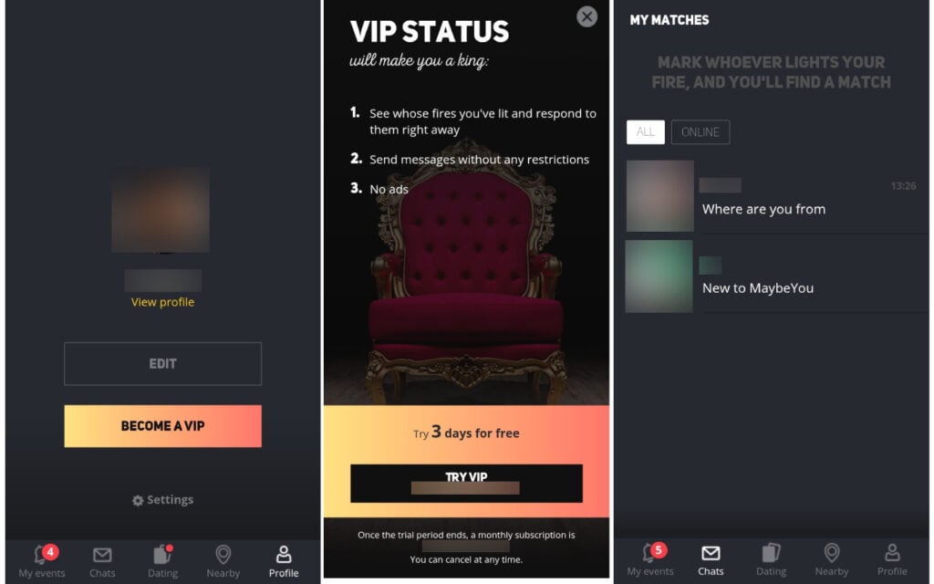 Review MaybeYou.app app VIP membership